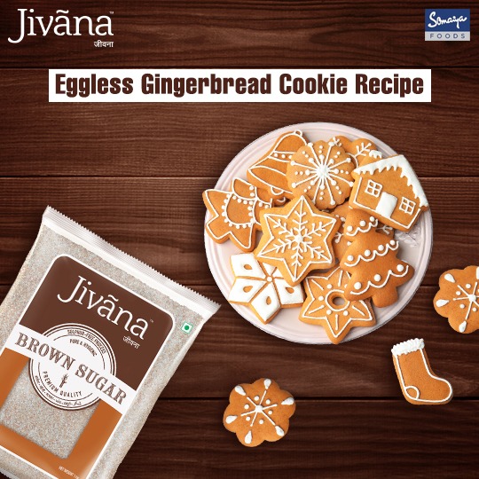 Eggless Gingerbread with brown sugar